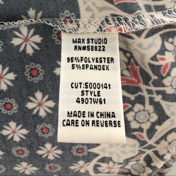 Max Studio Shift Dress Navy Red and White Size L - Picture 11 of 13